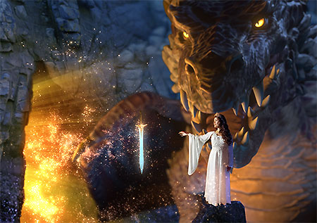 Bild: Motiv aus dem Nibelungenschauspiel