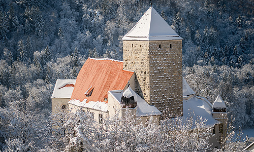 Die Burg Prunn im Winter Bild: Die Burg Prunn im Winter
