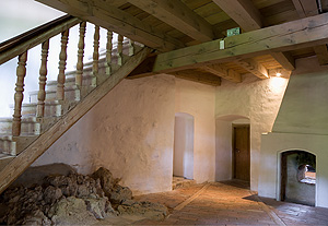 Bild: Flur im 1. Obergeschoss der Burg Prunn